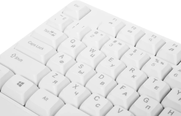 Клавиатура Acer OKW301 белый USB Multimedia (ZL.KBDCC.01B) кабель 1.8м