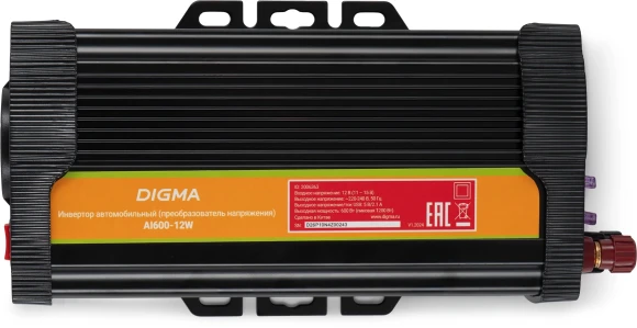 Автоинвертор Digma AI600-12W 600Вт Автоинвертор Digma AI600-12W 600Вт