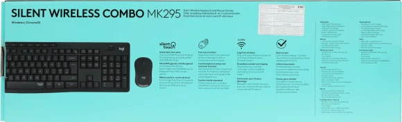 Клавиатура + мышь Logitech MK295 клав:черный мышь:черный USB беспроводная (920-009807)