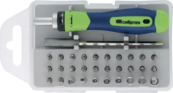 Набор отверток Сибртех 13370 в компл.:32 предмета жесткий кейс