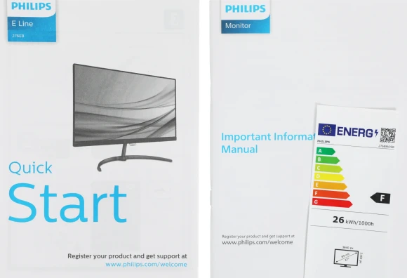 Монитор Philips 27" 276E8VJSB (00/01) черный IPS LED 16:9 HDMI матовая 1000:1 350cd 178гр/178гр 3840x2160 60Hz DP 4K 4.84кг
