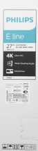 Монитор Philips 27" 276E8VJSB (00/01) черный IPS LED 16:9 HDMI матовая 1000:1 350cd 178гр/178гр 3840x2160 60Hz DP 4K 4.84кг