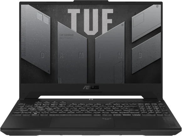 Ноутбук Asus TUF Gaming A15 FA507NVR-LP040 Ryzen 7 7435HS 16Gb SSD512Gb NVIDIA GeForce RTX4060 8Gb 15.6" IPS FHD (1920x1080) без ОС grey WiFi BT Cam (90NR0JK5-M00230)