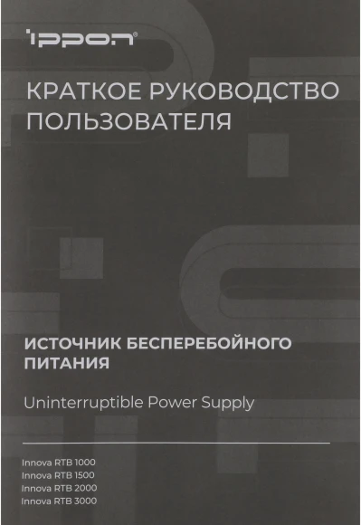 Источник бесперебойного питания Ippon Innova RTB 1000 900Вт 1000ВА черный