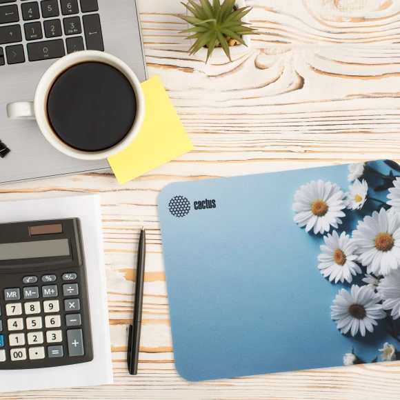 Коврик для мыши Cactus Daisies рисунок 250x200x3мм (CS-MP-D07S)