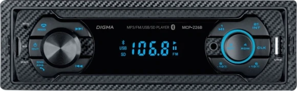 Автомагнитола Digma MCP-226B 1DIN 4x45Вт 2 Автомагнитола Digma MCP-226B 1DIN 4x45Вт 2