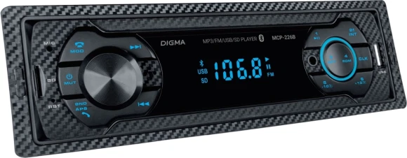 Автомагнитола Digma MCP-226B 1DIN 4x45Вт 2 Автомагнитола Digma MCP-226B 1DIN 4x45Вт 2