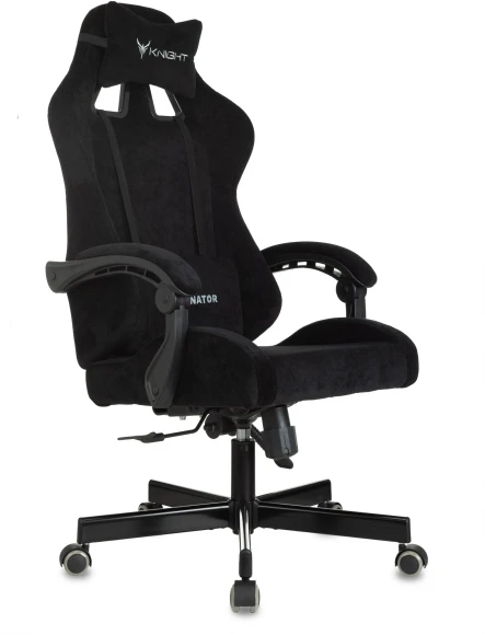 Кресло игровое Knight Terminator черный Light-20 крестов. металл