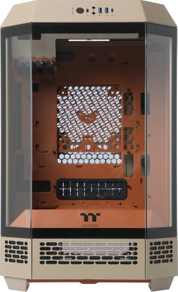 Корпус Thermaltake The Tower 300 Gravel Send коричневый без БП mATX 8x120mm 6x140mm 2xUSB3.0 audio bott PSU