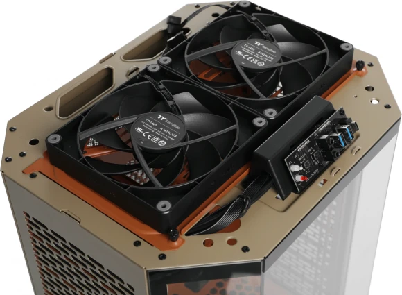 Корпус Thermaltake The Tower 300 Gravel Send коричневый без БП mATX 8x120mm 6x140mm 2xUSB3.0 audio bott PSU