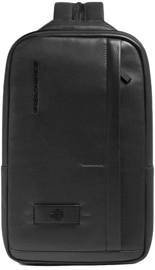 Рюкзак слинг мужской Piquadro Russel CA6764W137/N черный кожа