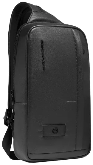 Рюкзак слинг мужской Piquadro Russel CA6764W137/N черный кожа