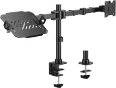 Кронштейн для мониторов Cactus CS-VM-D32-BK черный 17"-32" макс.9кг настольный поворот и наклон