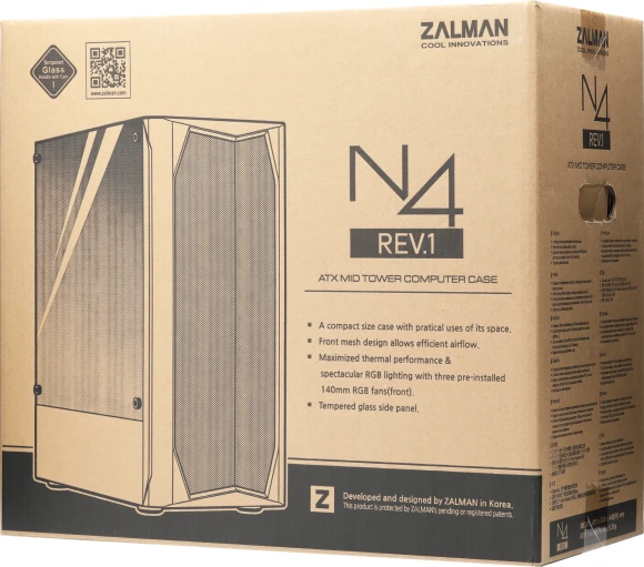 Корпус Zalman N4 REV.1 черный без БП ATX 5x120mm 2x180mm 2xUSB2.0 1xUSB3.0 audio bott PSU Корпус Zalman N4 REV.1 черный без БП ATX 5x120mm 2x180mm 2xUSB2.0 1xUSB3.0 audio bott PSU