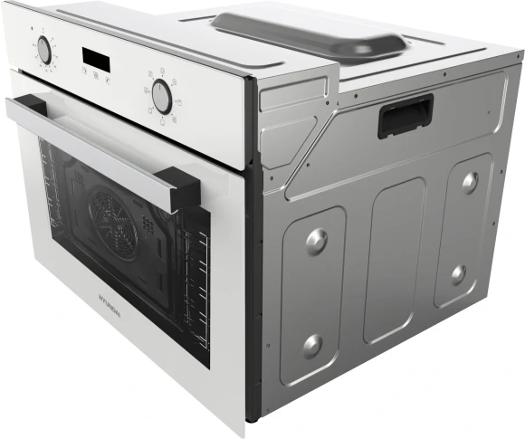 Духовой шкаф Электрический Hyundai HEO 64512 WG стекло белое/черный Духовой шкаф Электрический Hyundai HEO 64512 WG стекло белое/черный