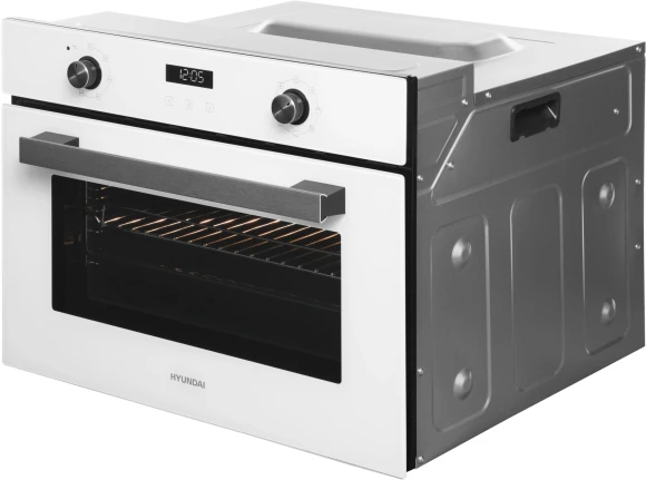 Духовой шкаф Электрический Hyundai HEO 64512 WG стекло белое/черный Духовой шкаф Электрический Hyundai HEO 64512 WG стекло белое/черный