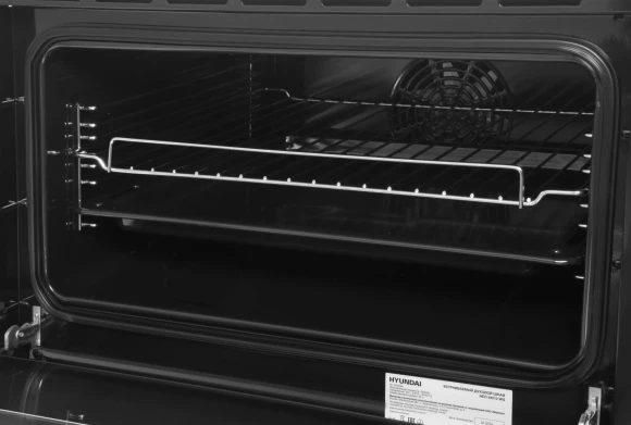 Духовой шкаф Электрический Hyundai HEO 64512 WG стекло белое/черный Духовой шкаф Электрический Hyundai HEO 64512 WG стекло белое/черный