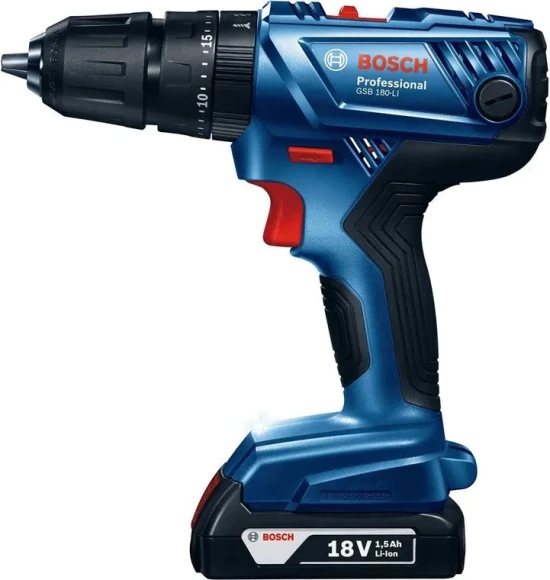 Дрель-шуруповерт Bosch GSB 180-LI аккум. патрон:быстрозажимной (кейс в комплекте) (06019F8307) Дрель-шуруповерт Bosch GSB 180-LI аккум. патрон:быстрозажимной (кейс в комплекте) (06019F8307)