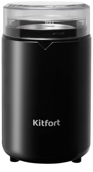 Кофемолка Kitfort КТ-1314 150Вт сист.помол.:ротац.нож вместим.:60гр черный