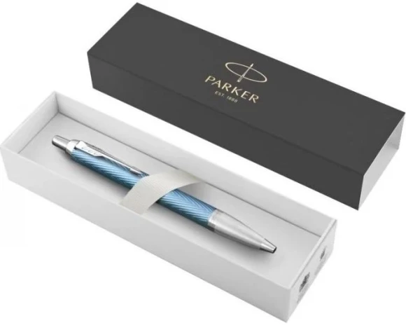 Ручка шариков. Parker IM Premium K318 (2143645) Blue Grey CT M син. черн. подар.кор.