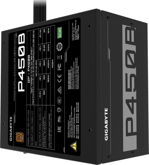Блок питания Gigabyte ATX 450W GP-P450B 80+ bronze (20+4pin) APFC 120mm fan 6xSATA RTL
