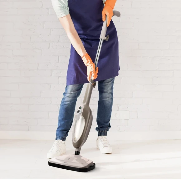 Швабра паровая Kitfort КТ-3910 1300Вт бежевый Швабра паровая Kitfort КТ-3910 1300Вт бежевый