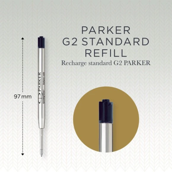 Стержень шариковый Parker QuinkFlow Z08 (1950369) M 1мм черные чернила блистер