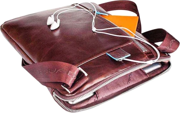 Сумка Piquadro Blue Square CA1816B2/MO коричневая натур.кожа