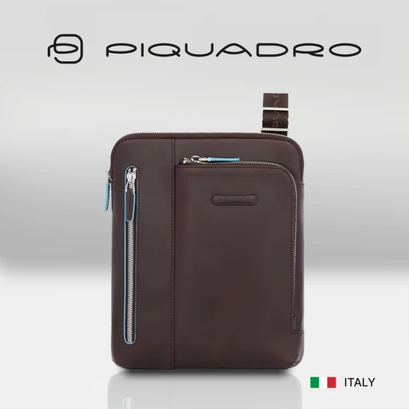 Сумка Piquadro Blue Square CA1816B2/MO коричневая натур.кожа