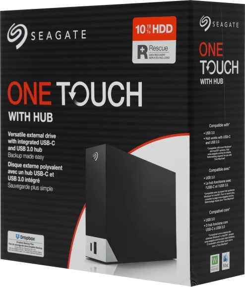 Жесткий диск Seagate USB3.0 10TB STLC10000400 One Touch 3.5" черный Жесткий диск Seagate USB3.0 10TB STLC10000400 One Touch 3.5" черный
