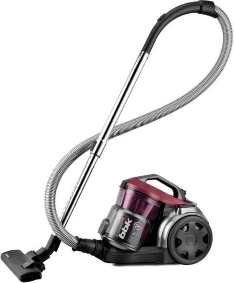 Пылесос BBK BV1502 1600Вт черный/вишневый