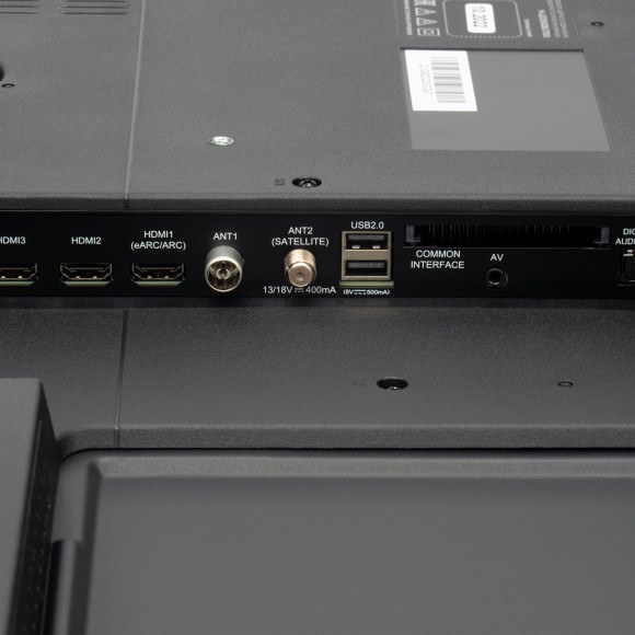 Телевизор QLED Hyundai 50" H-LED50QBU7500 Android TV Frameless черный/серебристый 4K Ultra HD 60Hz DVB-T DVB-T2 DVB-C DVB-S DVB-S2 USB WiFi Smart TV