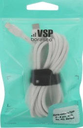 Кабель BoraSCO 52549 USB Type-C (m)-Lightning (m) 3м белый коробка Кабель BoraSCO 52549 USB Type-C (m)-Lightning (m) 3м белый коробка