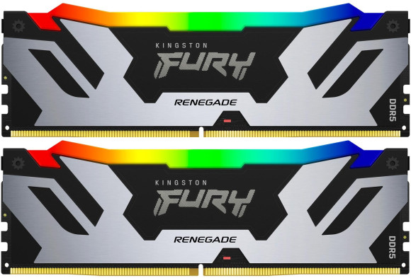 Память DDR5 2x16GB 6400MHz Kingston KF564C32RSAK2-32 Fury Renegade XMP RGB RTL Gaming PC5-51200 CL32 DIMM 288-pin 1.4В kit dual rank с радиатором Ret