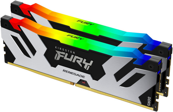 Память DDR5 2x16GB 6400MHz Kingston KF564C32RSAK2-32 Fury Renegade XMP RGB RTL Gaming PC5-51200 CL32 DIMM 288-pin 1.4В kit dual rank с радиатором Ret
