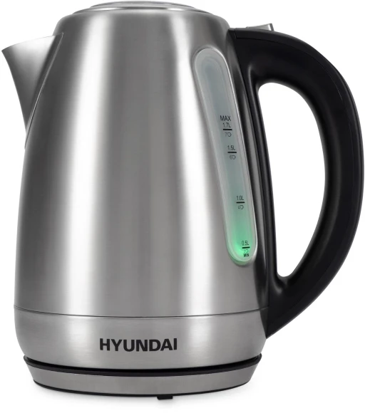 Чайник электрический Hyundai HYK-S8408 1.7л. 2200Вт серебристый матовый/черный корпус: металл Чайник электрический Hyundai HYK-S8408 1.7л. 2200Вт серебристый матовый/черный корпус: металл