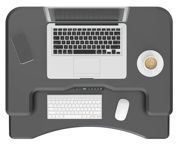 Стол для ноутбука Cactus CS-FDE103BBK электропривод столешница МДФ черный каркас черный 91.5x56x123см