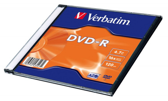 Диск DVD-R Verbatim 4.7Gb 16x Slim case (20шт) (43547) Диск DVD-R Verbatim 4.7Gb 16x Slim case (20шт) (43547)