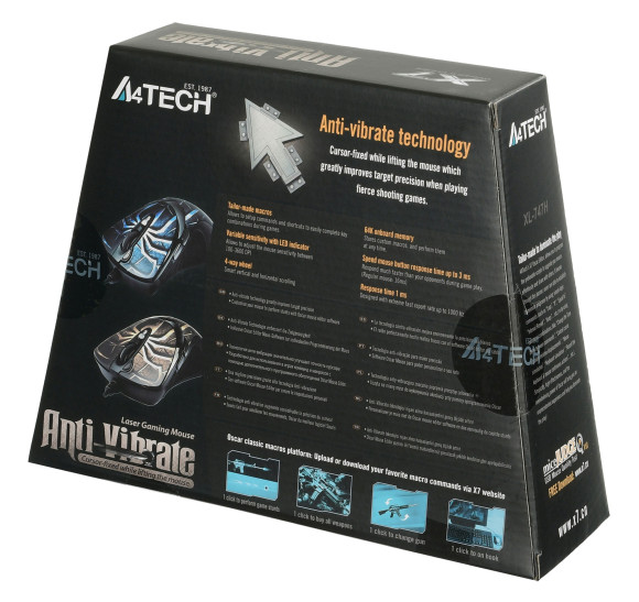 Мышь A4Tech Oscar Editor XL-747H рисунок/голубой лазерная 3600dpi USB 6but (XL-747H (BLUE SPIDER)) Мышь A4Tech Oscar Editor XL-747H рисунок/голубой лазерная 3600dpi USB 6but (XL-747H (BLUE SPIDER))