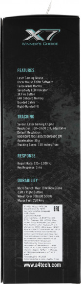 Мышь A4Tech Oscar Editor XL-747H рисунок/голубой лазерная 3600dpi USB 6but (XL-747H (BLUE SPIDER)) Мышь A4Tech Oscar Editor XL-747H рисунок/голубой лазерная 3600dpi USB 6but (XL-747H (BLUE SPIDER))