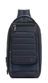 Рюкзак слинг мужской Piquadro Oberon CA7277W150/BLUS темно-синий нейлон/натур.кожа Рюкзак слинг мужской Piquadro Oberon CA7277W150/BLUS темно-синий нейлон/натур.кожа