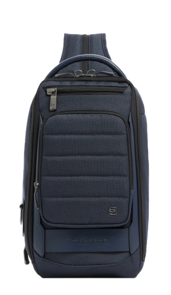 Рюкзак слинг мужской Piquadro Oberon CA7277W150/BLUS темно-синий нейлон/натур.кожа Рюкзак слинг мужской Piquadro Oberon CA7277W150/BLUS темно-синий нейлон/натур.кожа