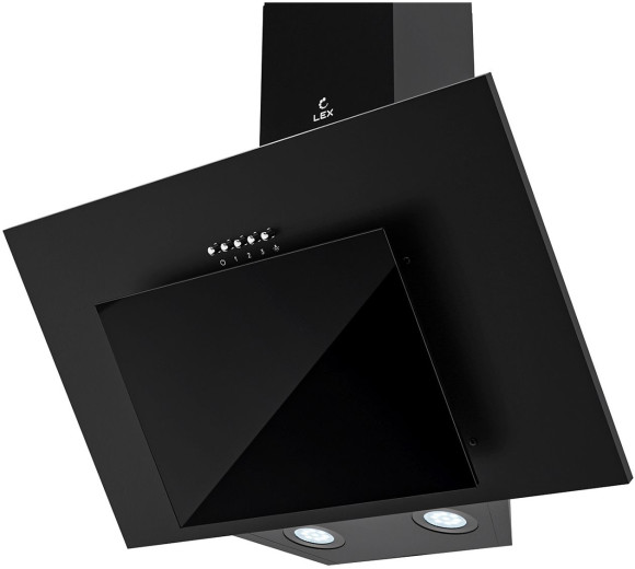 Вытяжка каминная Lex MIRA 500 BLACK черный управление: кнопочное (1 мотор)