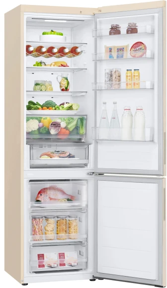 Холодильник LG GC-B509AEMW 2-хкамерн. бежевый инвертер