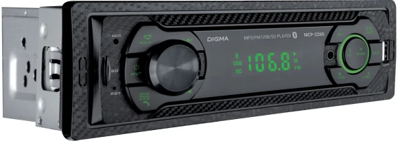 Автомагнитола Digma MCP-226G 1DIN 4x45Вт 2