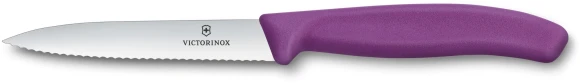 Нож кухонный Victorinox Swiss Classic (6.7732.C1) для чистки овощей и фруктов лезв.100мм серрейт. заточка синий Нож кухонный Victorinox Swiss Classic (6.7732.C1) для чистки овощей и фруктов лезв.100мм серрейт. заточка синий