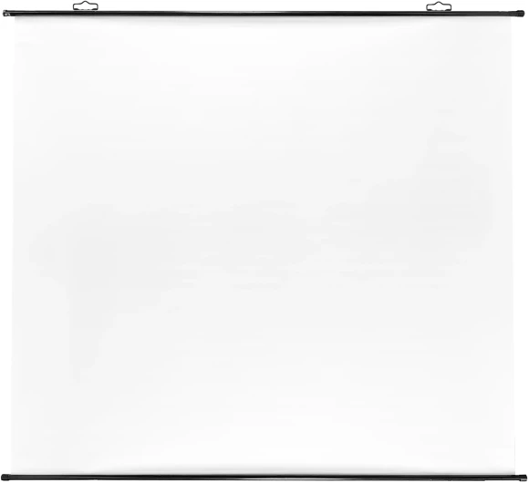 Экран Cactus 150x150см Map type CS-PSRM-150x150-BK 1:1 настенно-потолочный рулонный черный