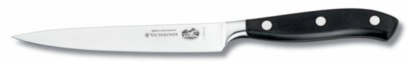 Набор ножей кухон. Victorinox Grand Maitre Cutlery Block 7.7243.6 (7.7243.6) компл.:6предм. с подставкой черный подар.коробка