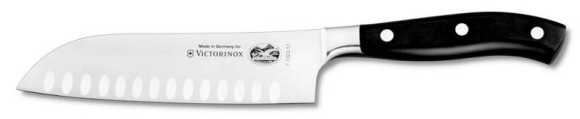 Набор ножей кухон. Victorinox Grand Maitre Cutlery Block 7.7243.6 (7.7243.6) компл.:6предм. с подставкой черный подар.коробка