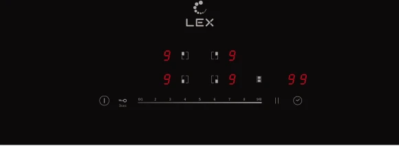 Индукционная варочная поверхность Lex EVI 641A BL черный